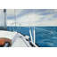 Voile sur l'eau - Décor de toile encadrée marine pour salle de bain-120118263