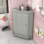 Armoire de salle de bain en bois avec tablette réglable-1388619054