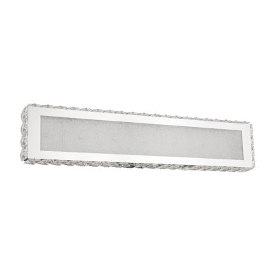 Pixley LED Chrome and Crystal Wall Sconce