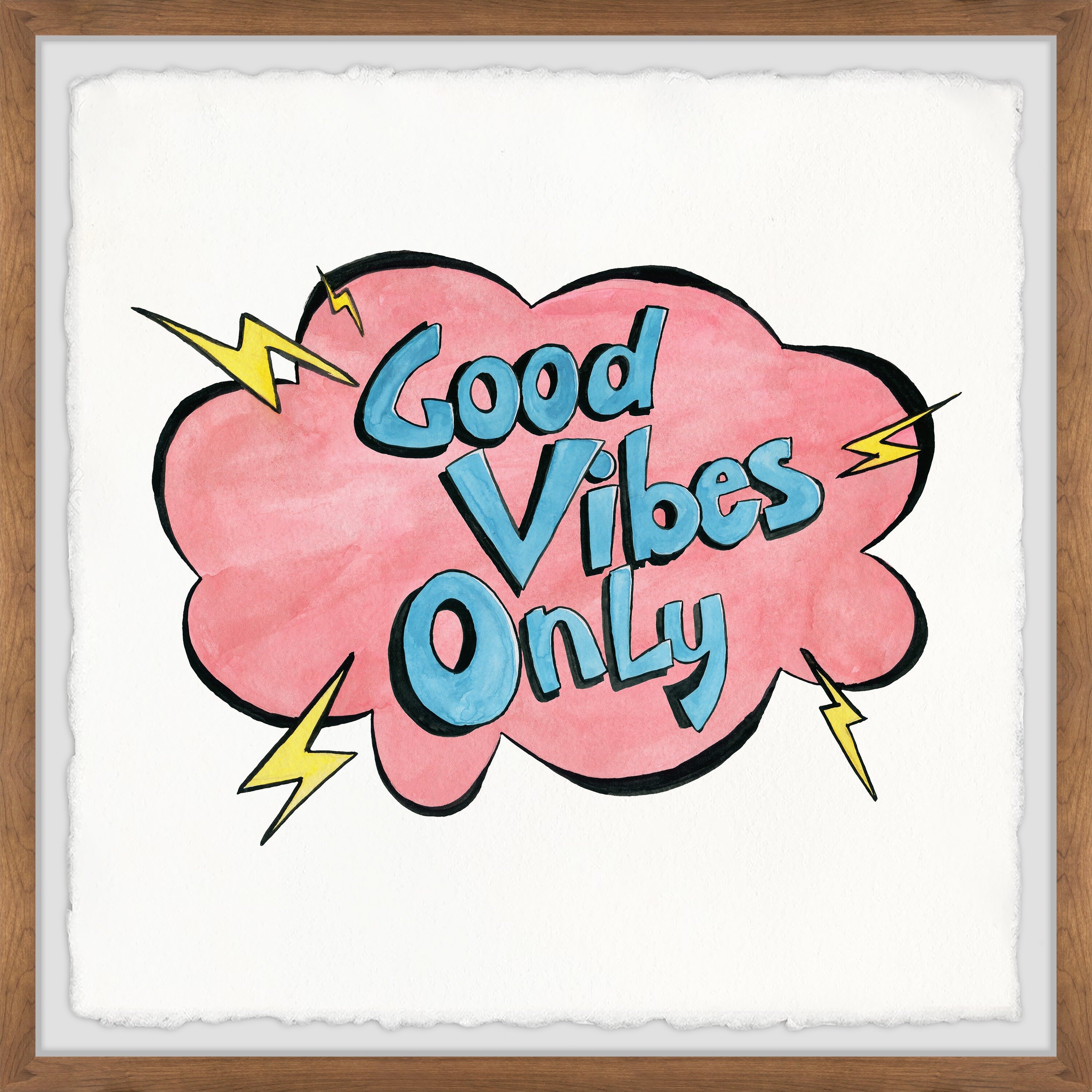 Ebern Designs Good Vibes Only XII Framed On Paper Textual Art