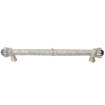 Carpe Diem 6914-3LAP Crowning Glory King George Antique Brass King George 9 inches c.c. pull withsemi‐precious stones in Antique Brass