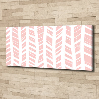 Herringbone Pattern - Wrapped Canvas Print