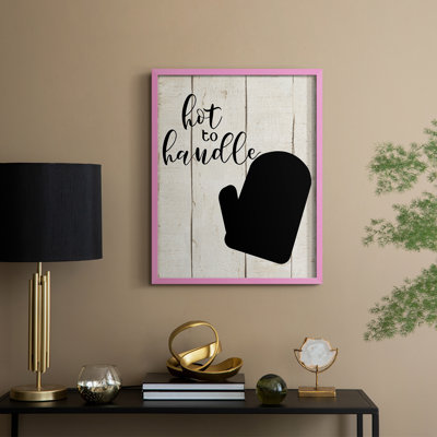 Hot To Handle Framed Print - Solid Wood