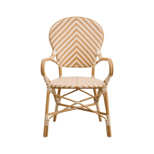 Alu Affaire Isabell Chevron Outdoor Dining Arm Chair