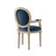 Chaise rustique en lin Rustic Manor, blanc crème-732460773