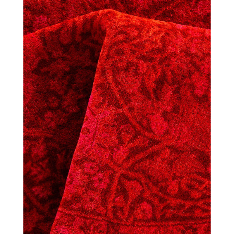 Tapis unique noué à la main Weirsky - Orange