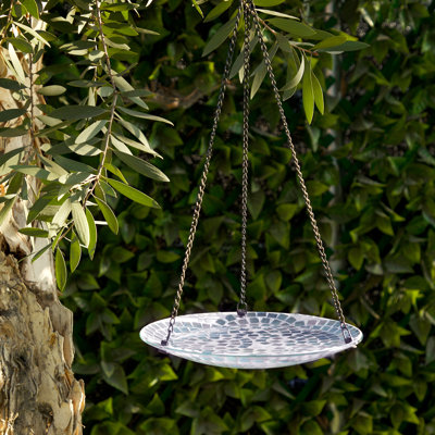 Aliyah-Lilly Glass Mosaic Birdbath