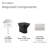 Carre Back-To-Wall Square Toilet Bowl-100354306
