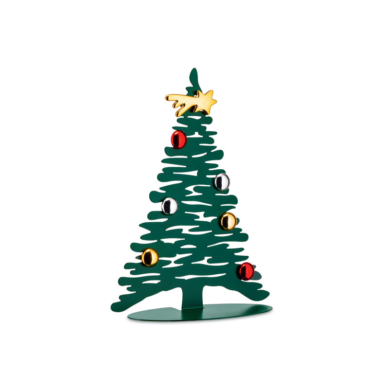 Bark Christmas Tabletop Tree, Green, 30cm H x 25cm W x 9cm D
