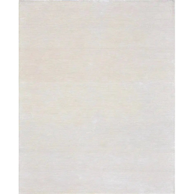 Tapis beige 7 pi 9 po x 9 pi 9 po One-of-a-Kind
