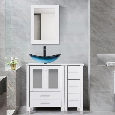 Ensemble de meuble-lavabo simple 36 po avec dessus Goudelock