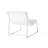 Contemporary White Leather Chair With Ergonomic Seat And Attractive Appearance Chic Soft Padding, Provides Comfort