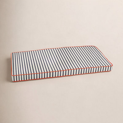 Striped Outdoor Bench Cushion