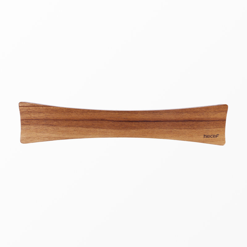 Bande de couteau magnétique murale Hecef de 15,75 pouces, barre à couteaux en bois Chinaberry, aimant plaqué nickel puissant, support de support de rangement de cuisine