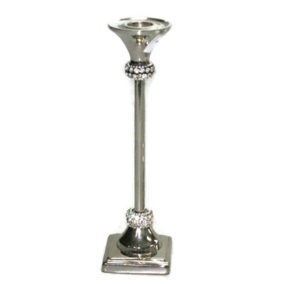 Chandelles en métal avec chaton