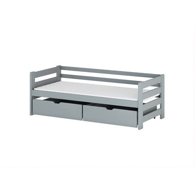 Cenhelm Single (3') Solid Wood Drawers Bed Frame