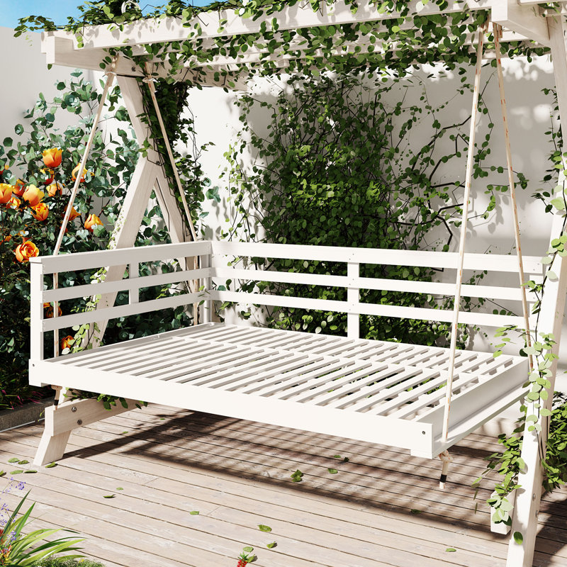 Lit suspendu pleine grandeur 80,03 po, Blanc