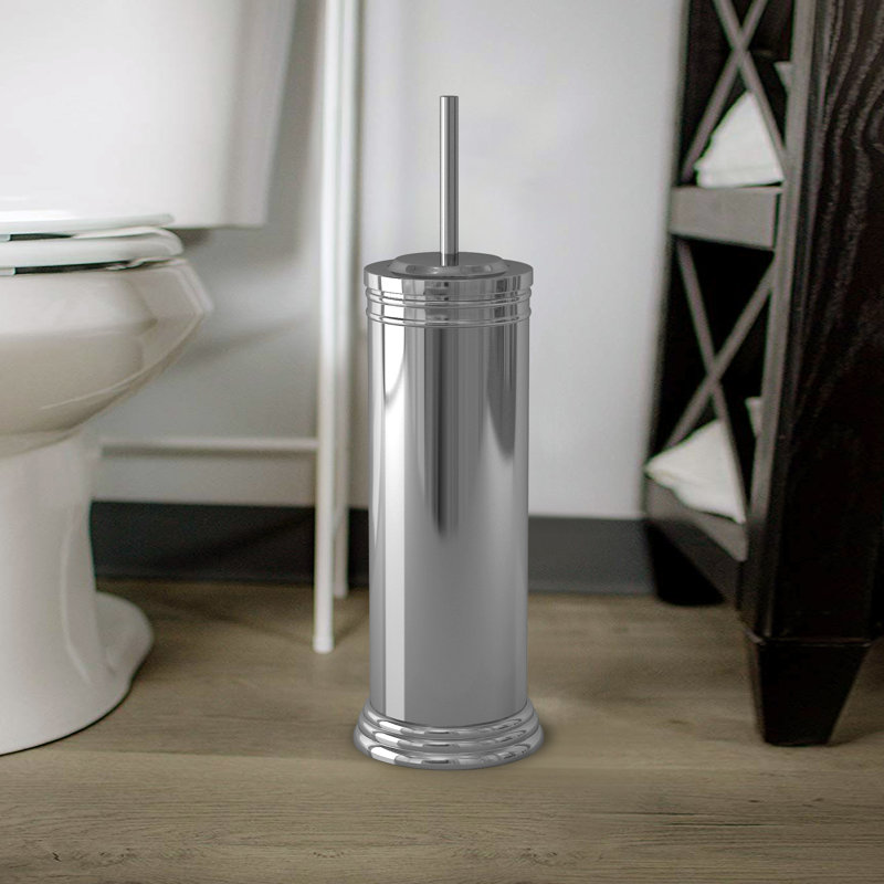 Porte-brosse de toilette en métal 20 po, Chrome