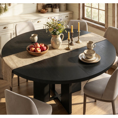 47"-63" Extendable Round Dining Table