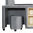 Upholstered Grounded Bed,Mother & Child Bed With Bedside Desk And Little Round Stool-85667722-85667724