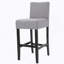 Tabouret de bar 30 pouces en tissu avec structure en bois massif (ensemble de 2)-889066682-889066684