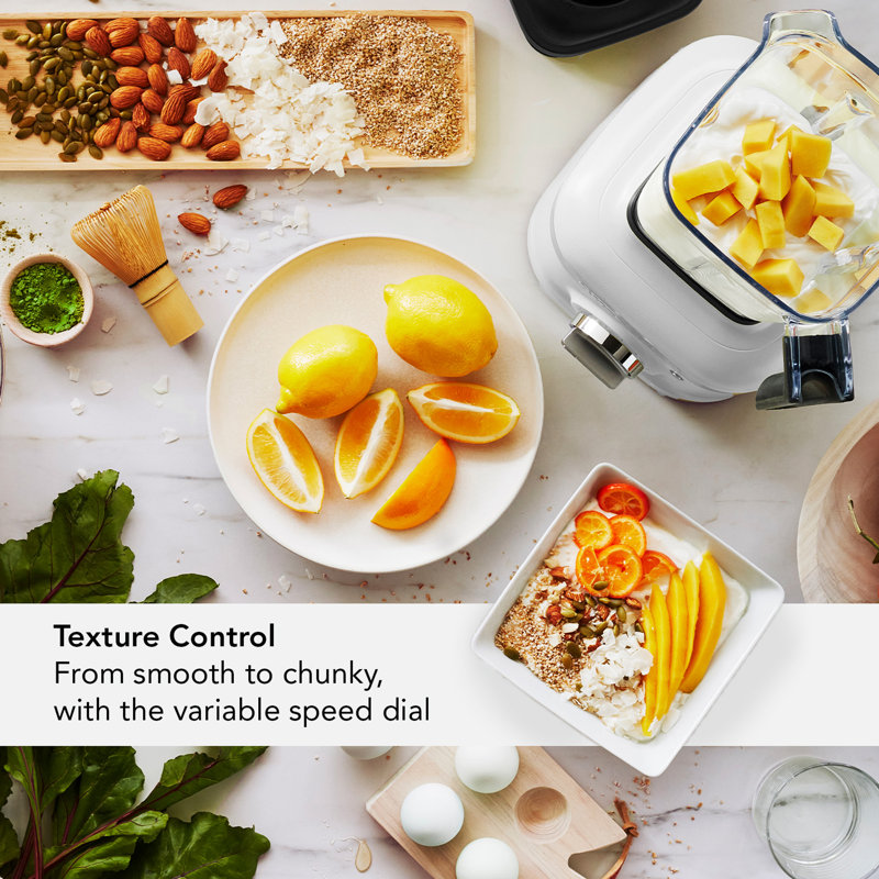 K400 Variable Speed Blender with Tamper, Contour Silver, Contour Silver