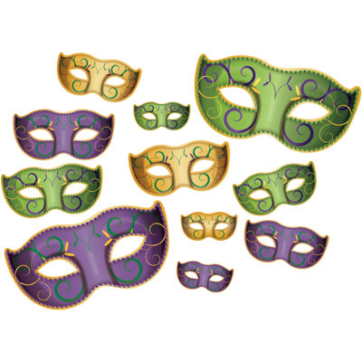 Mardi Gras Mask Cutouts