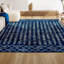 Tapis bleu marine / crème Keishara-1219488716