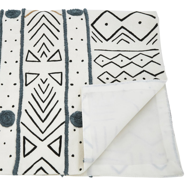 Gillham Geometric 100% Cotton Table Runner, 108" L x 16" W