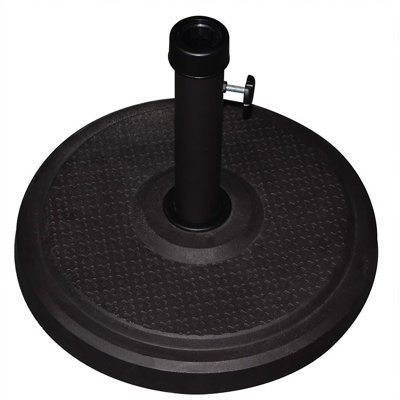 Black Round Envirostone Umbrella Base