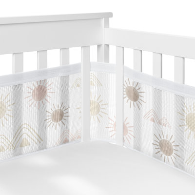 Desert Sun Sweet Jojo Designs + coussin de protection pour lit de bébé respirant
