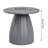 Round Patio Side Table, Metal Steel Outdoor Side Table, Patio Accent End Table-1450385997