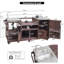 Îlot de cuisine 75,4 po avec évier (sans tabourets)-526946284