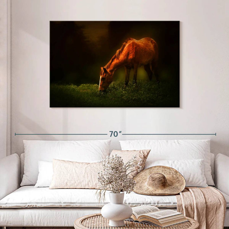 Brampt Grazing Horse, 30" H x 45" W