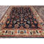Tapis oriental bleu en laine noué à la main 9 pi 2 po x 11 pi 10 po - MOA1021099