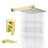 Gold Complete Shower System With Rough In-Valve-125374868