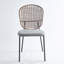 Ensemble de chaises de salle à manger et de café noir et gris NOIR et gris