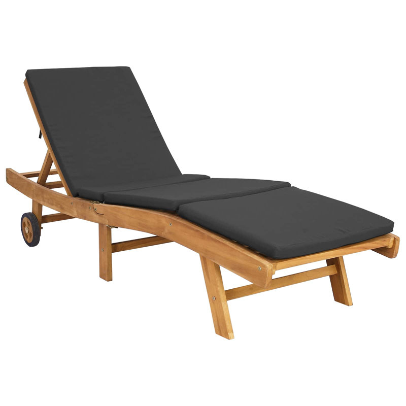 Outdoor Lounge Chair, Black