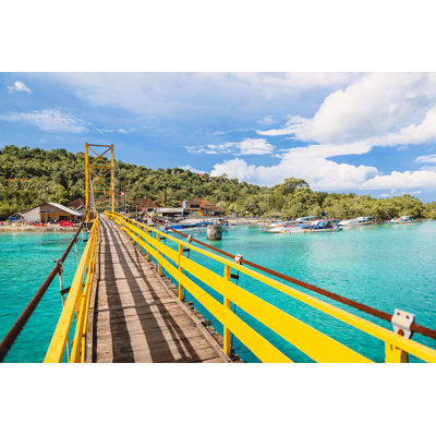 Île tropicale en Indonésie - photographie sur toile tendue