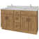 Daley 60 Double Bathroom Vanity Base Only in Natual Wood