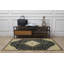 Laurel Gazia Machine Woven Polyester No Pattern Area Rug in Black-373746046