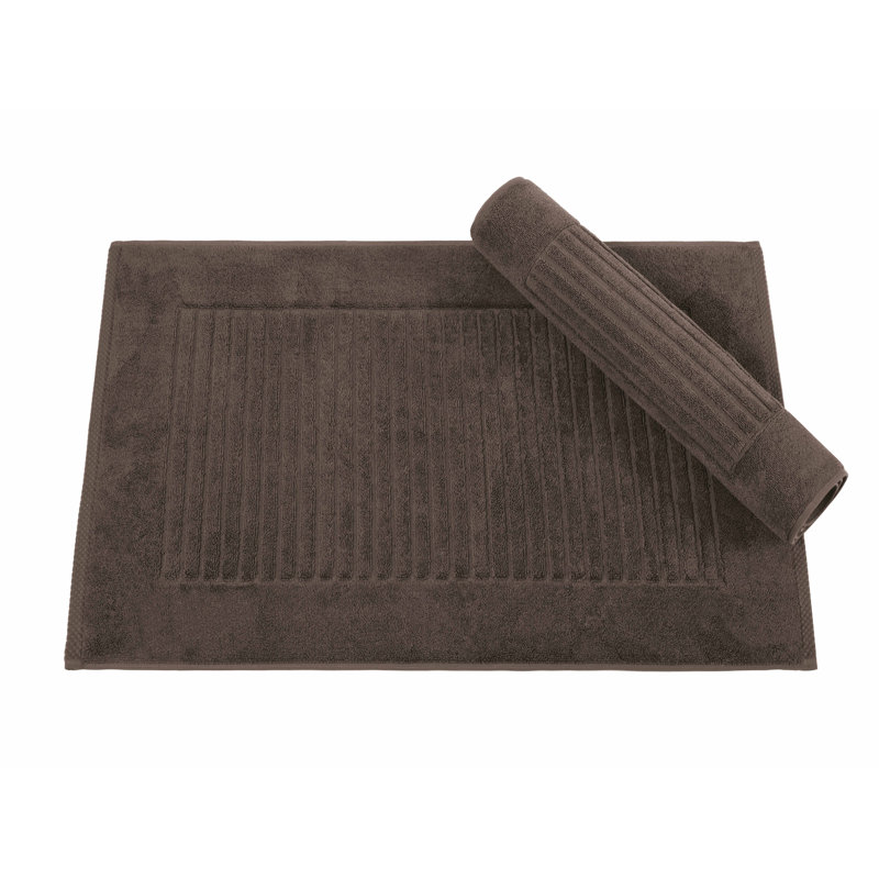 Tapis pour salle de bain Haralan, Chocolat