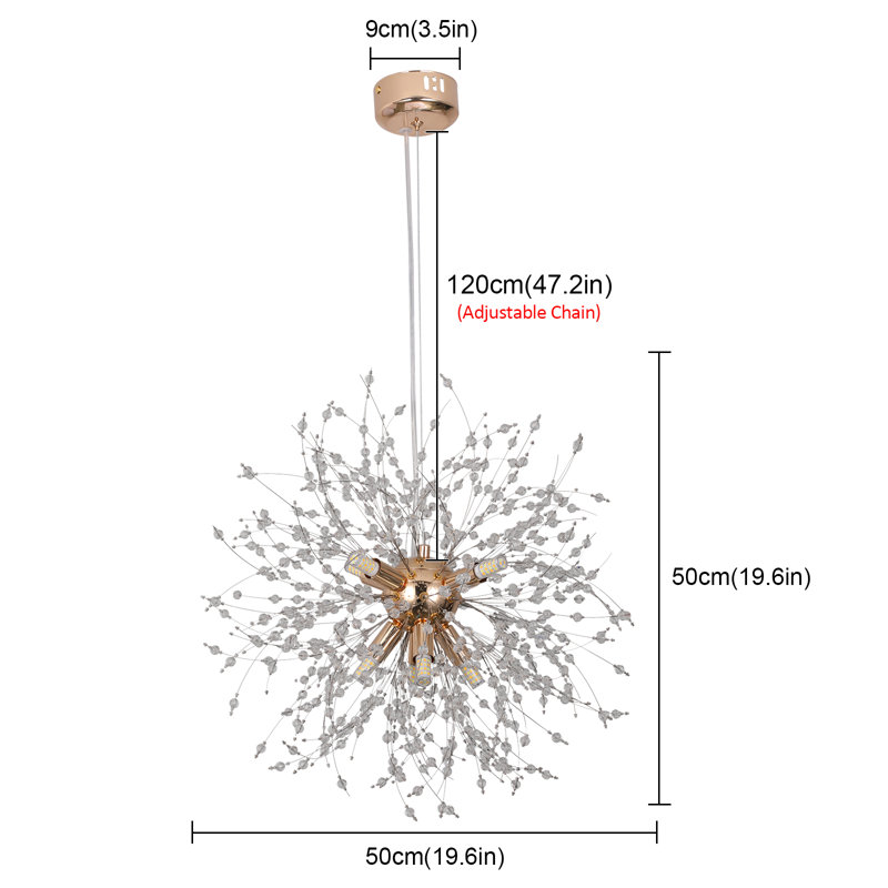 Moyock 8 - Light Crystal Chandelier