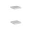 Étagère murale moderne Colesen, blanc, 9,1 x 1,4 x 9,1 pouces | 100% panneau de particules enduit de mélamine, épaisseur: 0,7 pouce | Conception élégante de couleur unie pour la décoration intérieure, parfaite pour le salon, la chambre à coucher ou le bureau-102349895