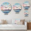 Horloge murale Boston City Skyline-1990428282