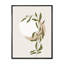 Abstrait soleil et lune avec feuille verte III - Impression sur toile-59767507-59537748
