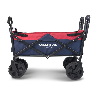 Wonderfold Pull And Push Collapsible Folding Utility Wagon With All-Terrain Tire