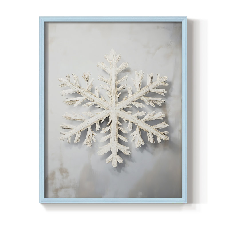 «Christmas Holiday Art», série 2-XXXIV, reproduction encadrée - bois massif, 30" H x 24" W, Blue