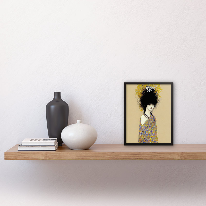 Woman In Klimt Style Dress - Single Picture Frame Print