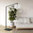 Stretch Chairside Arc Floor Lamp - Matte Black 75" Height